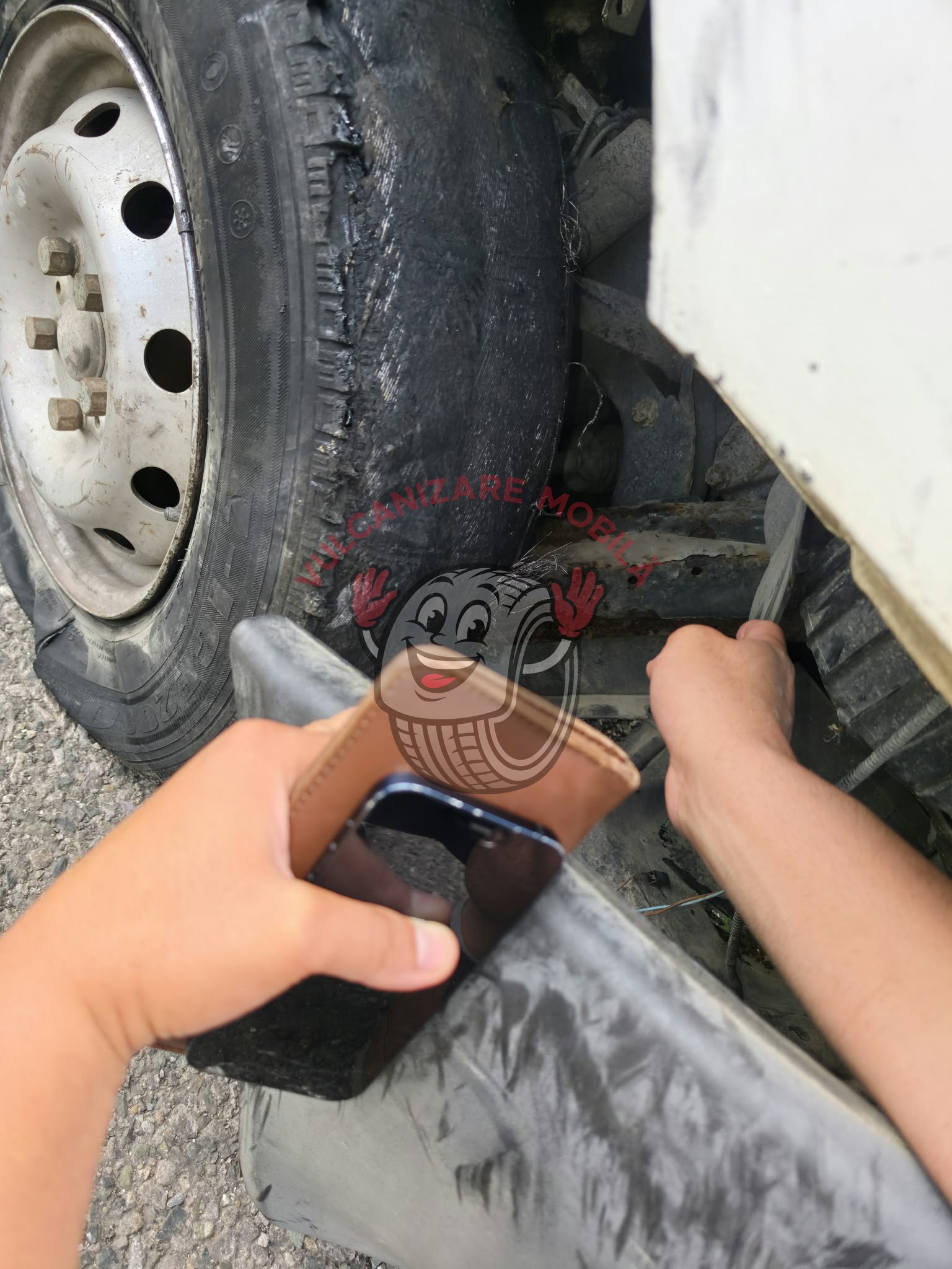 Vulcanizare mobilă Stefan cel Mare – intervenție reală