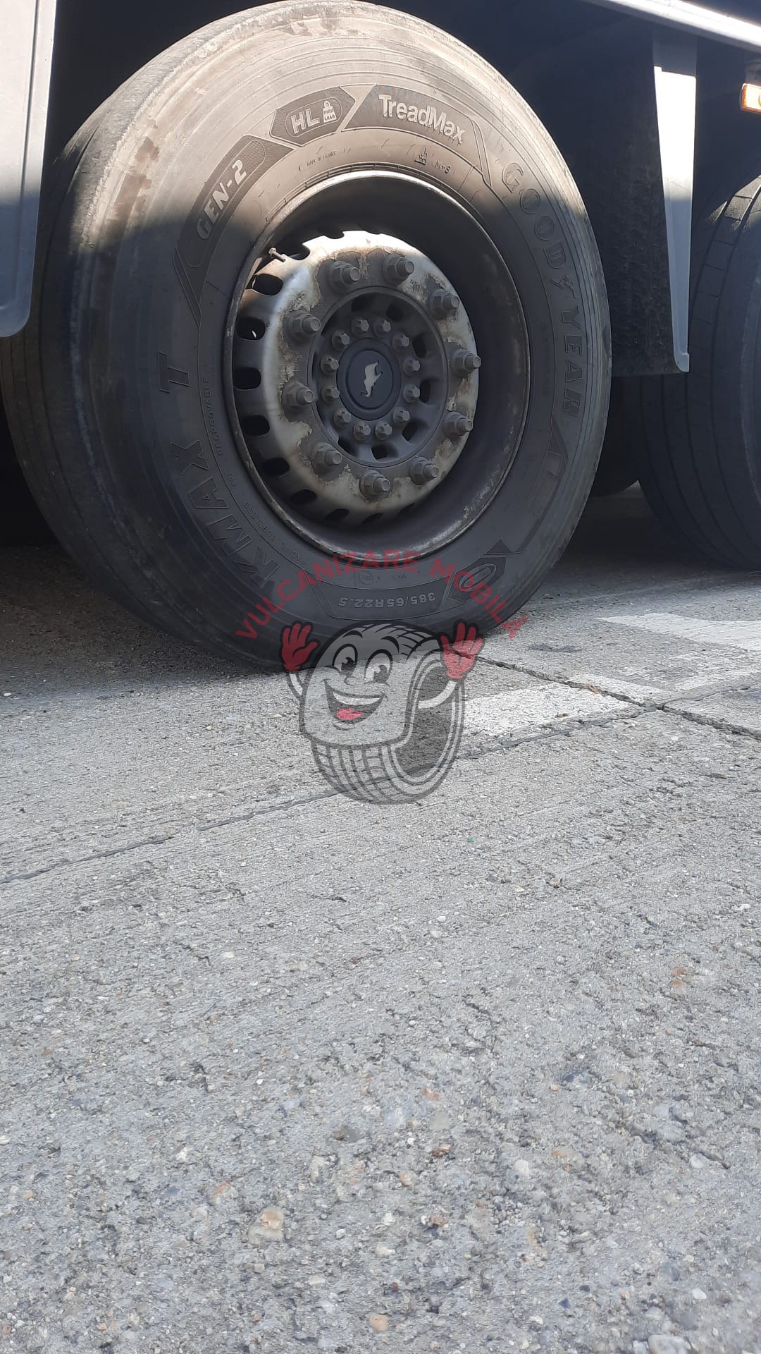 Vulcanizare mobilă Bolintin-Deal – intervenție reală