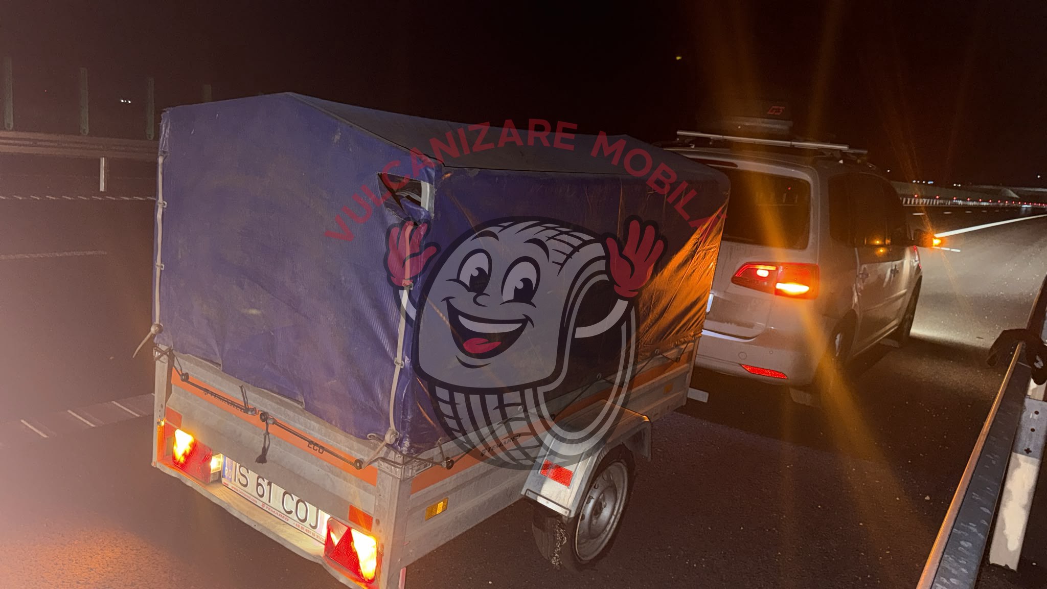 Vulcanizare mobilă Siretu – intervenție reală