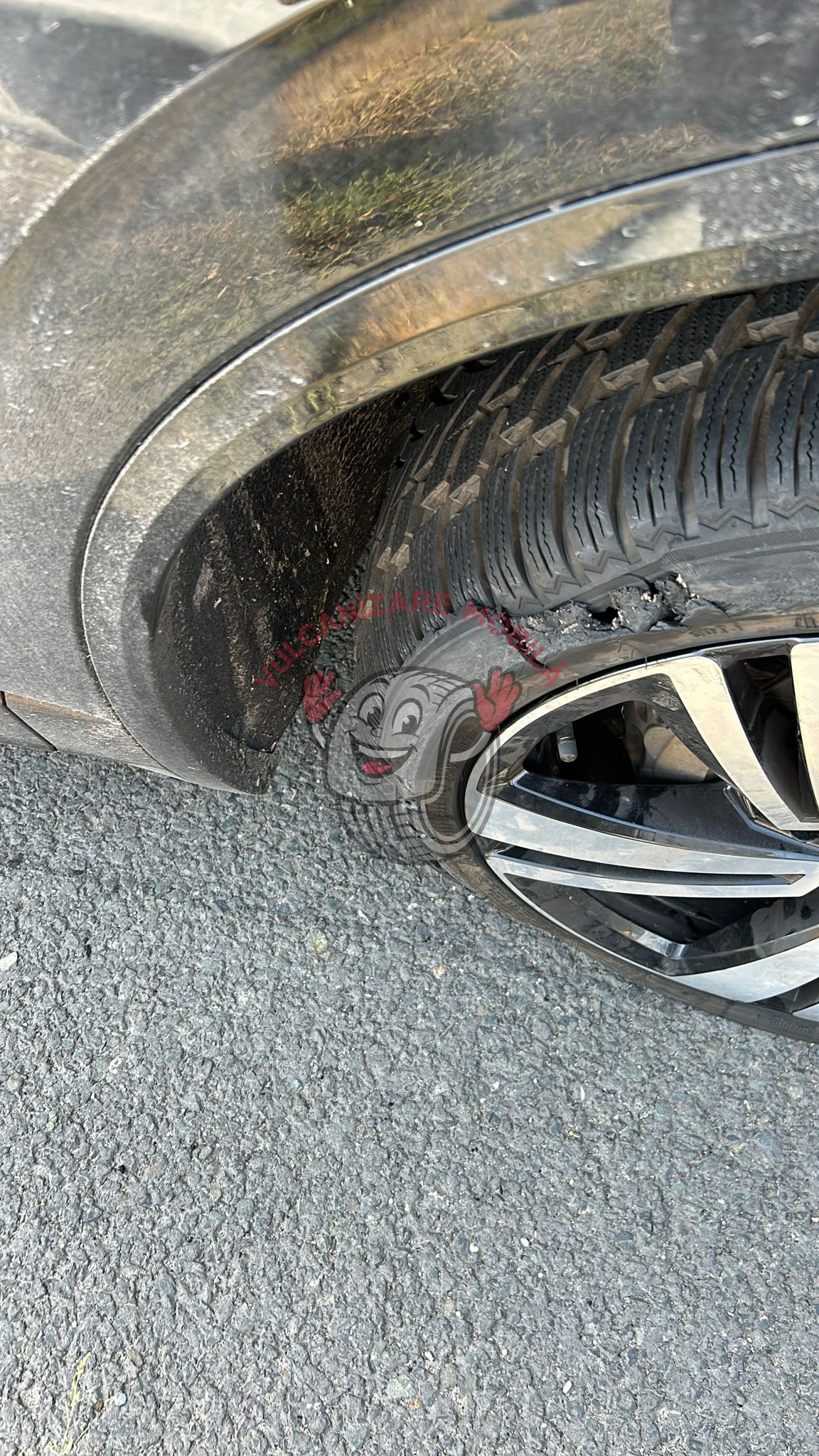Vulcanizare mobilă Iosifalau – intervenție reală