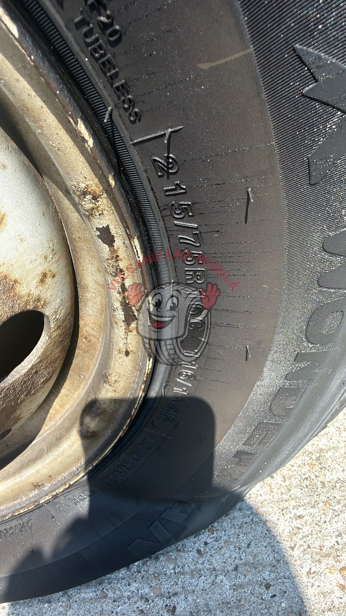 Vulcanizare mobilă Gambas – intervenție reală