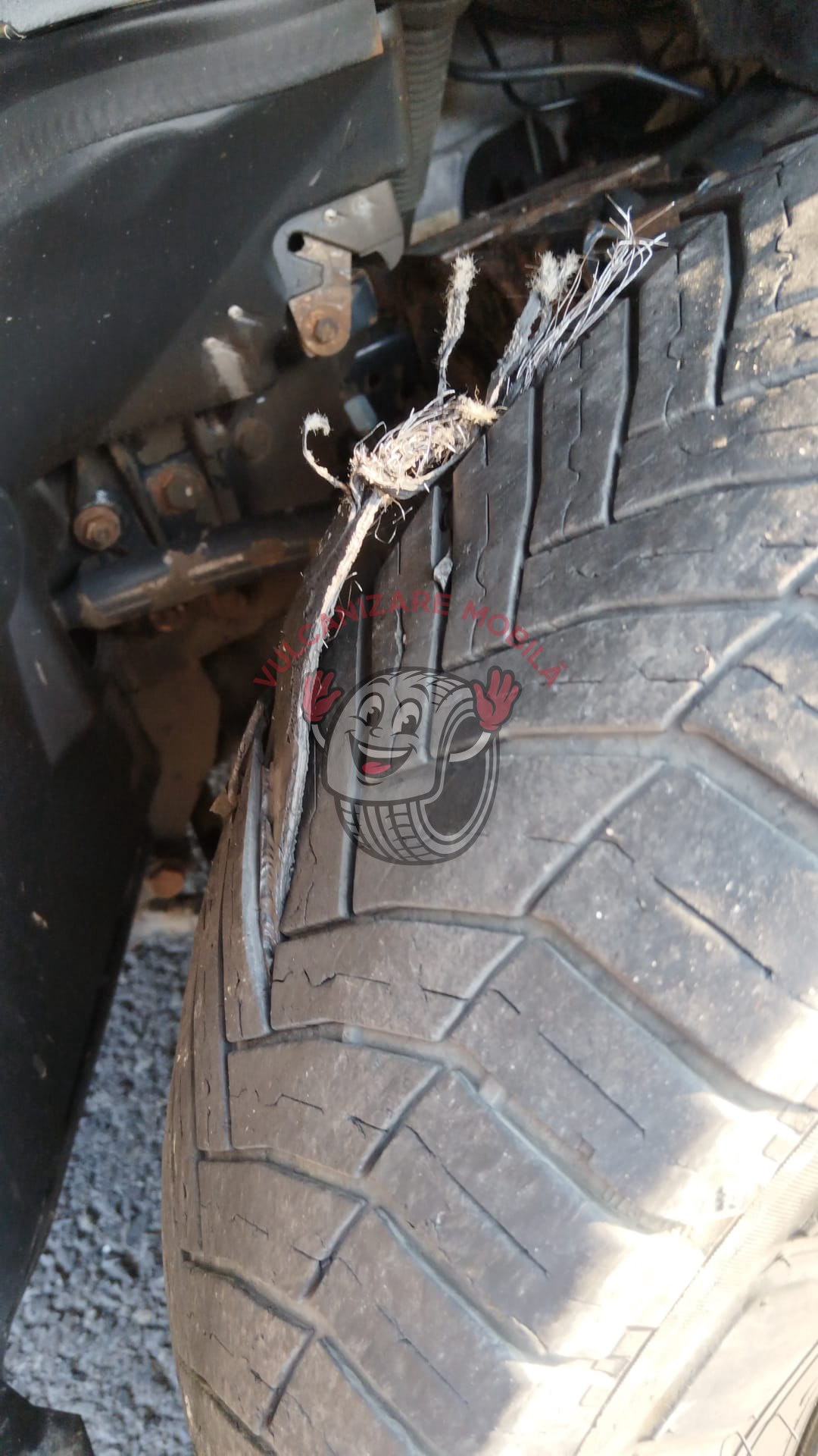 Vulcanizare mobilă Tartaria – intervenție reală