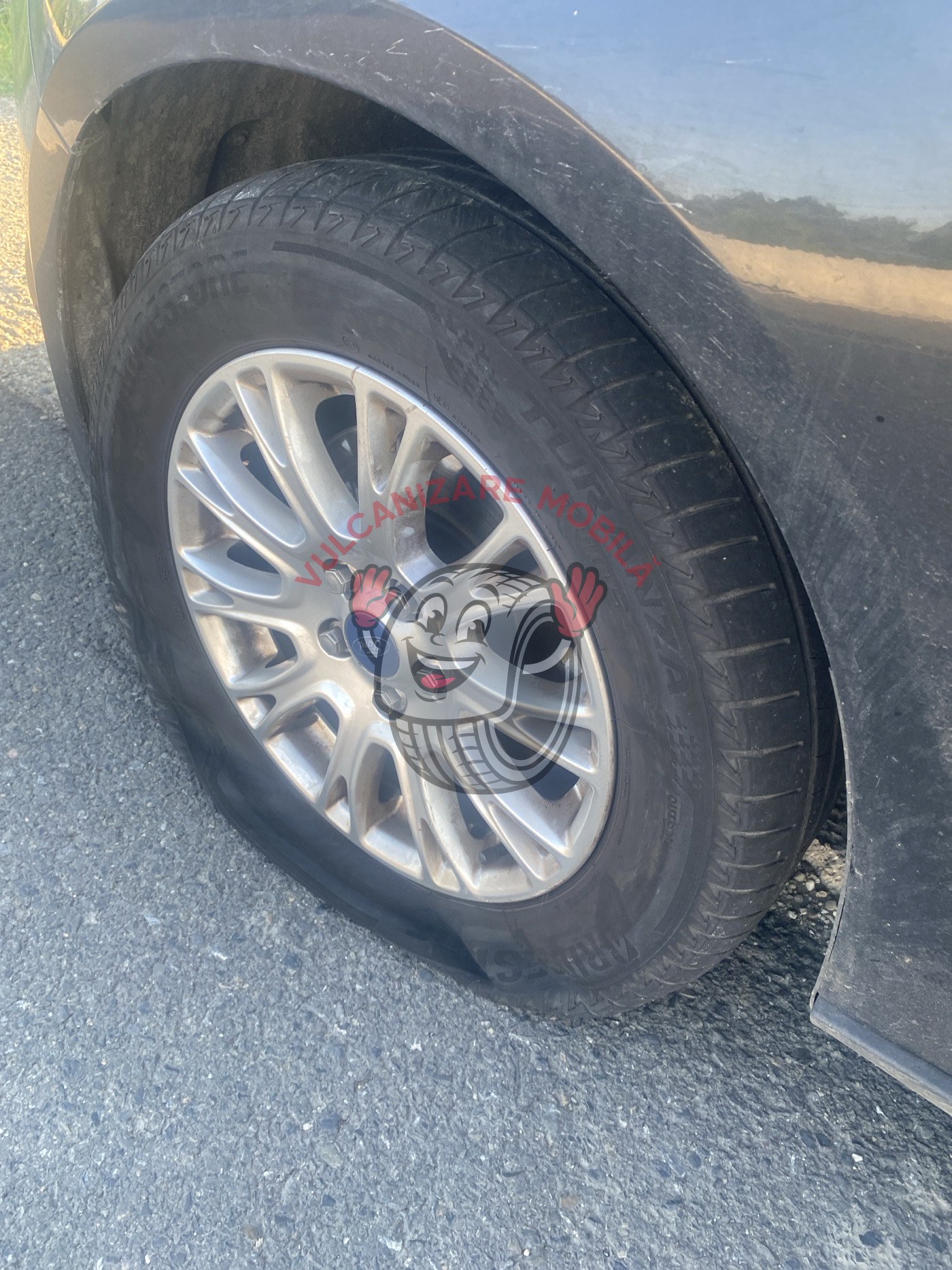 Vulcanizare mobilă Șoseaua București-Ploiești – intervenție reală
