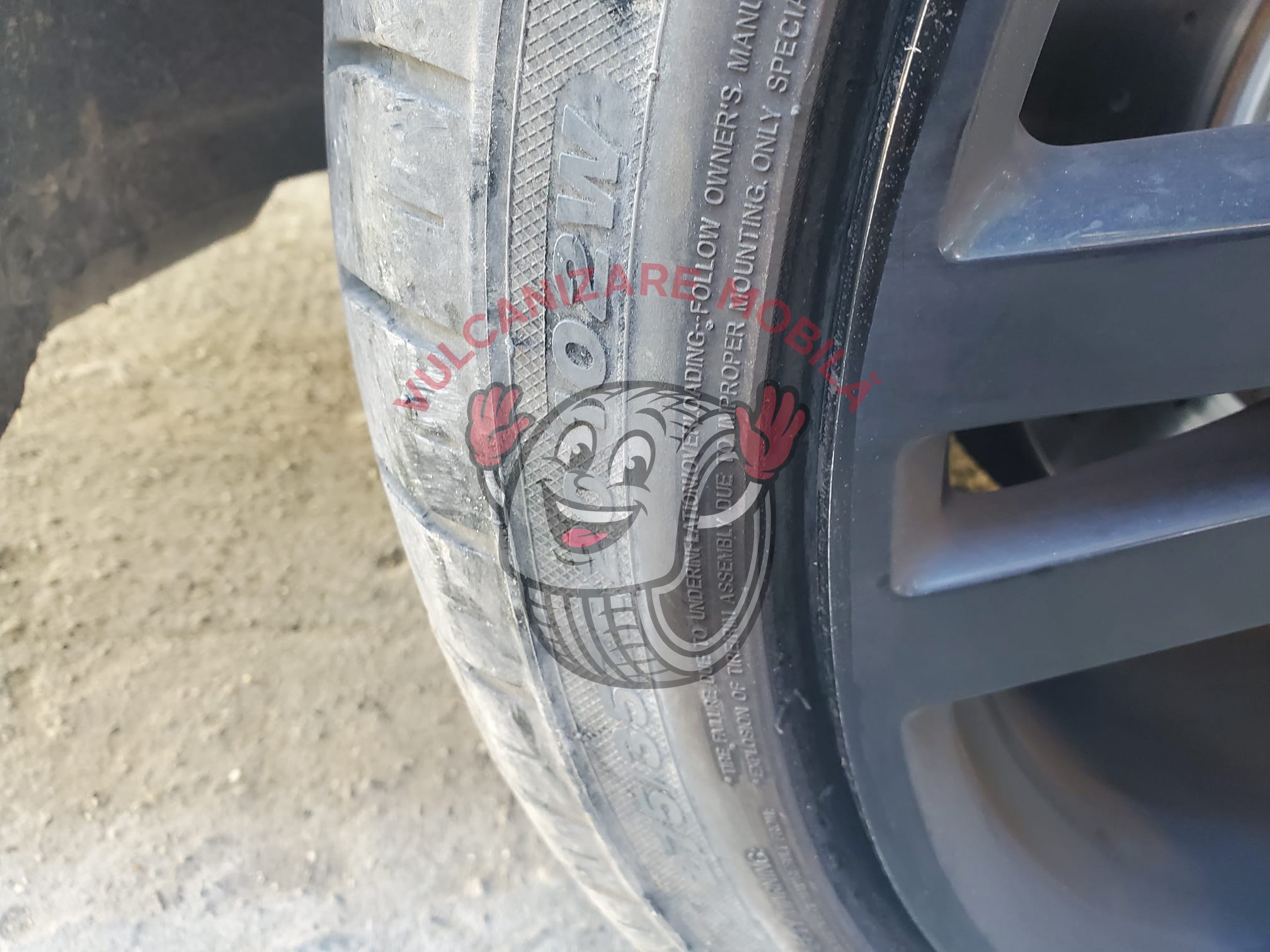 Vulcanizare mobilă Podu Turcului – intervenție reală