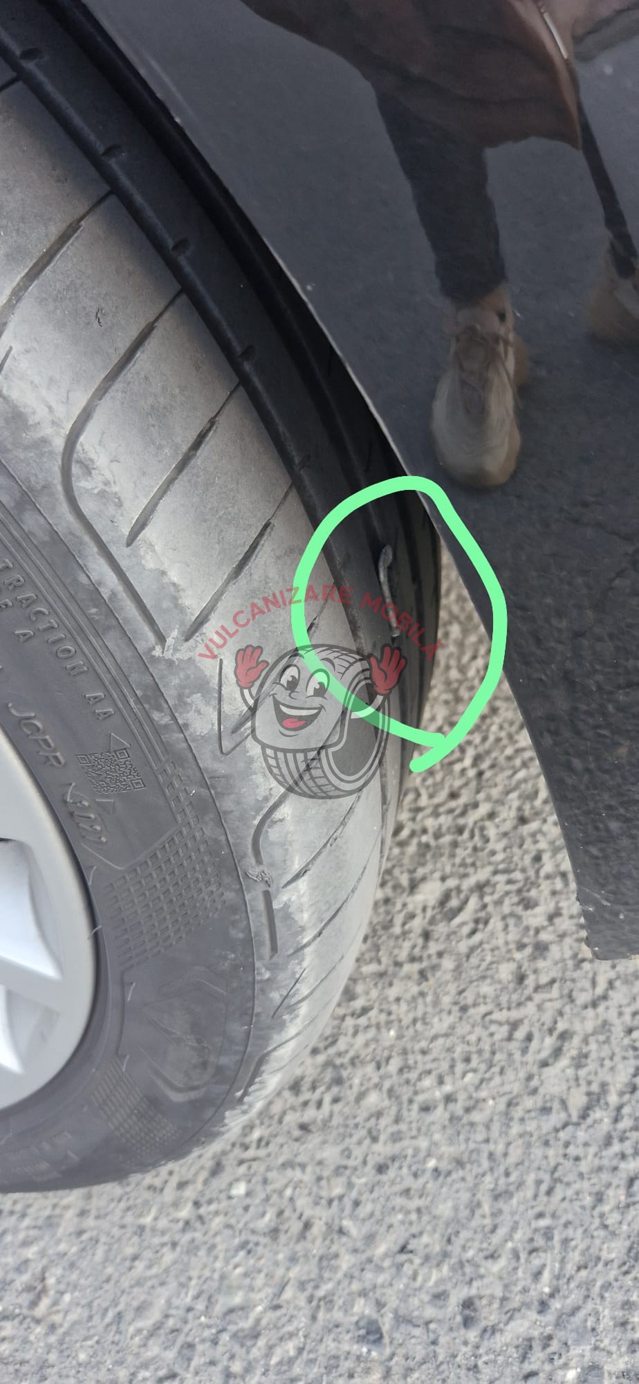 Vulcanizare mobilă Albesti – intervenție reală