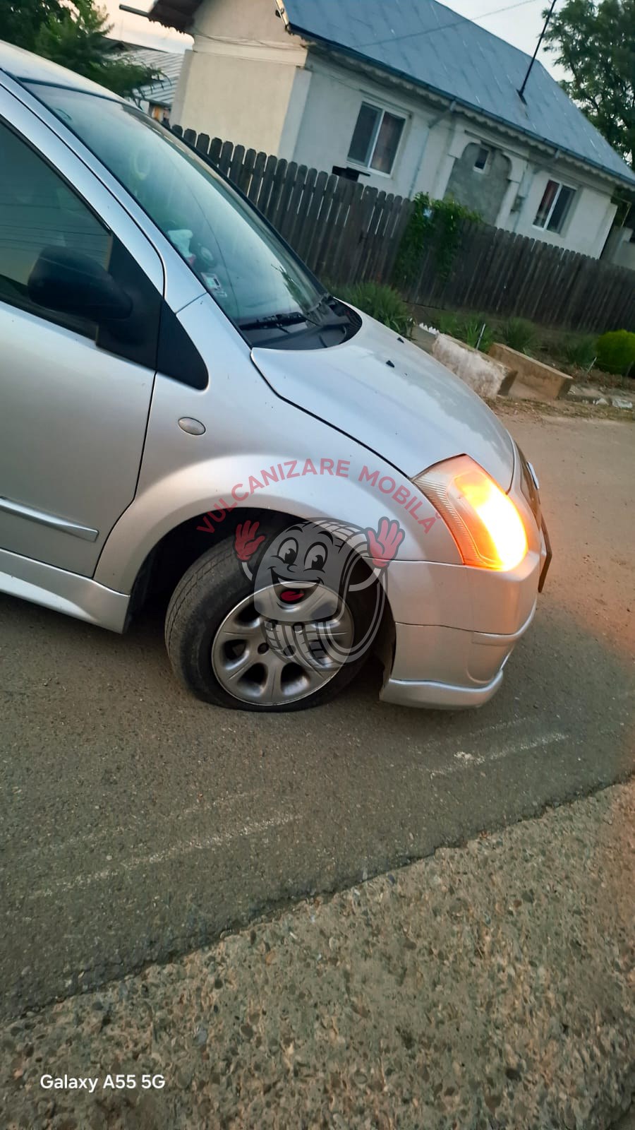 Vulcanizare mobilă Baba Ana – intervenție reală
