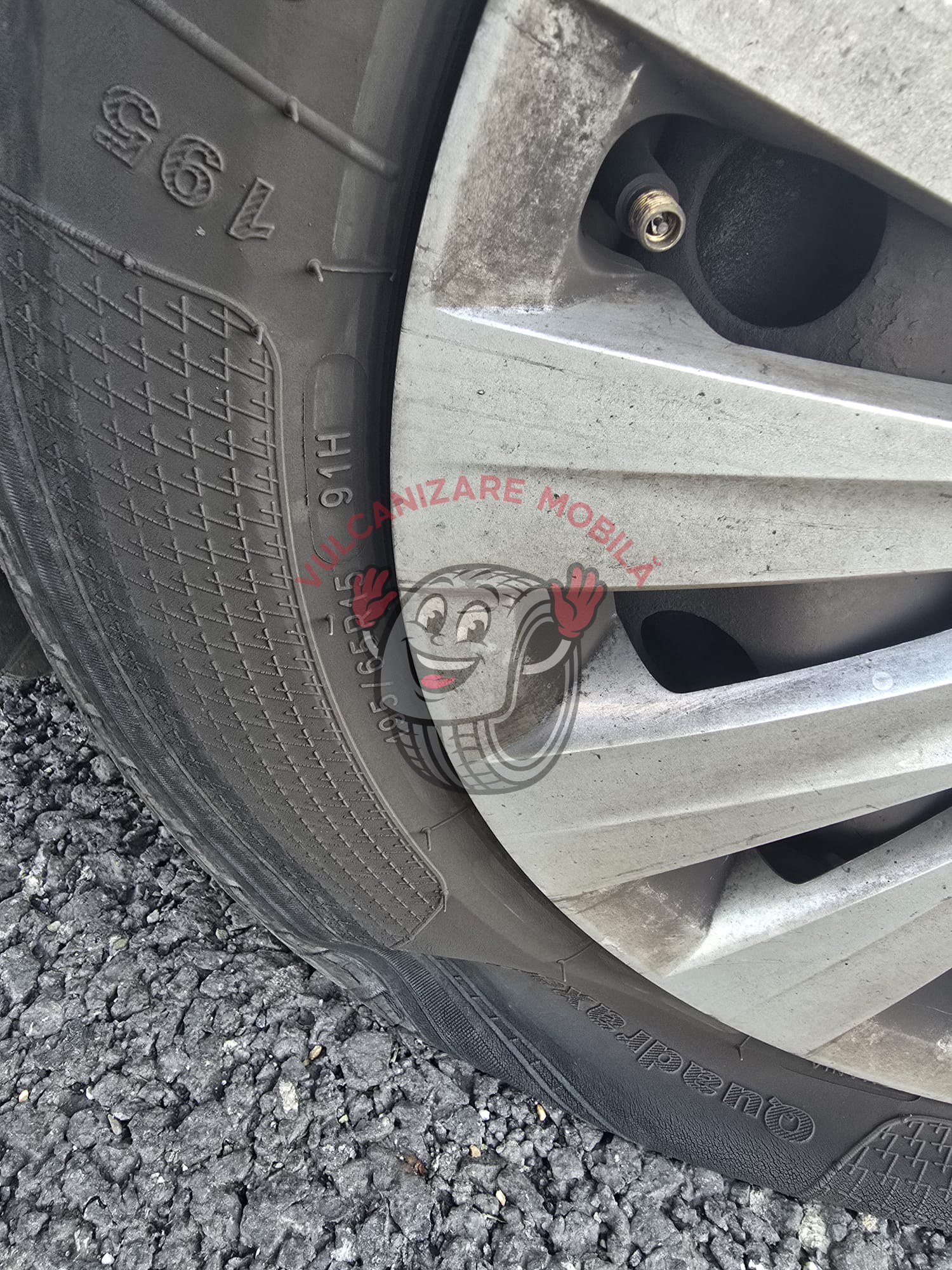 Vulcanizare mobilă Adjud – intervenție reală