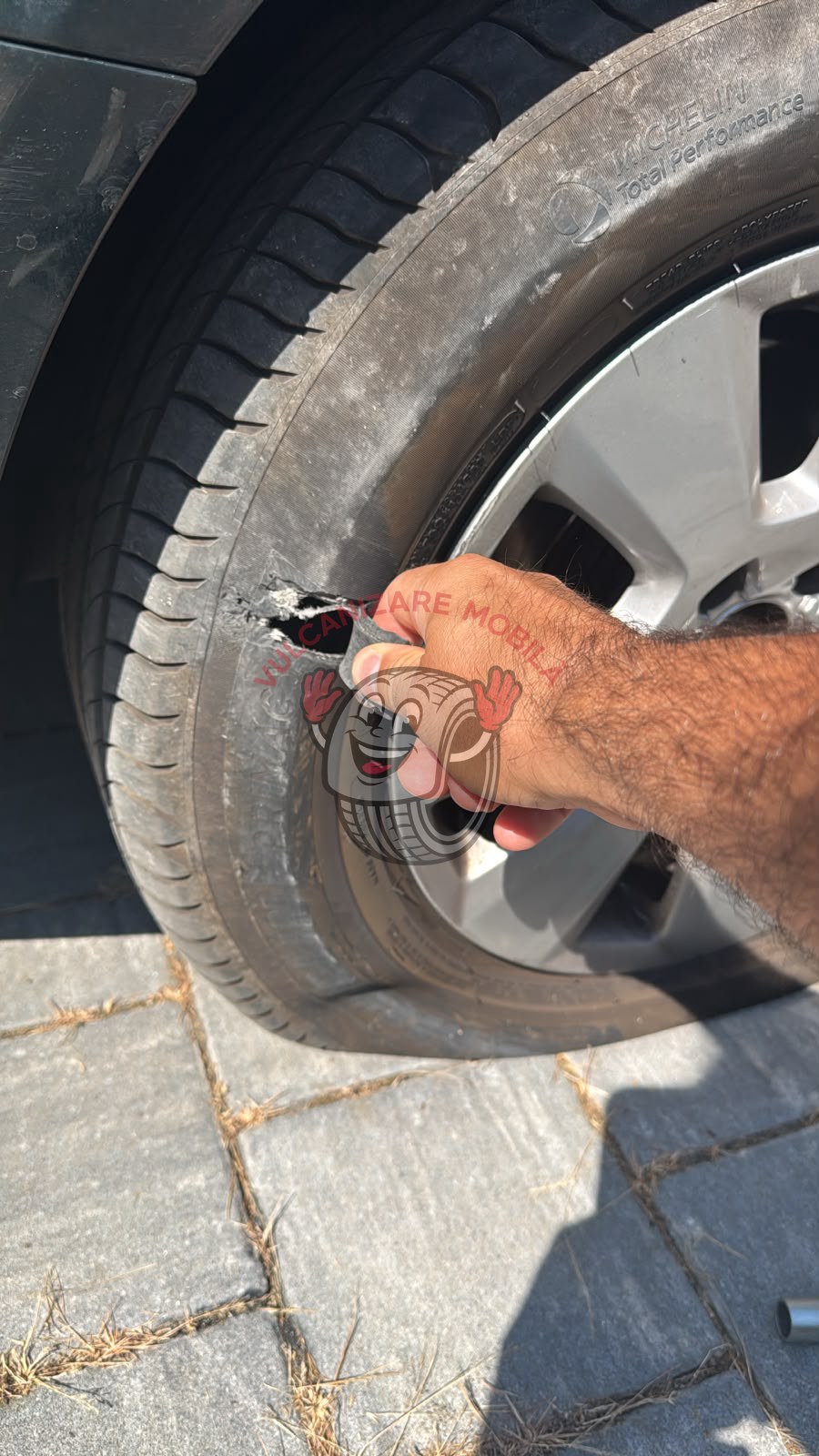 Vulcanizare mobilă Sacalaz – intervenție reală