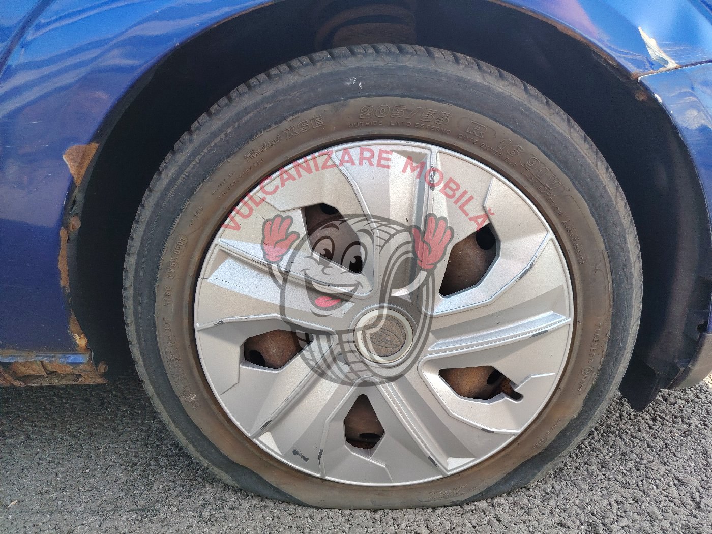 Vulcanizare mobilă în Autostrada Sibiu-Pitești