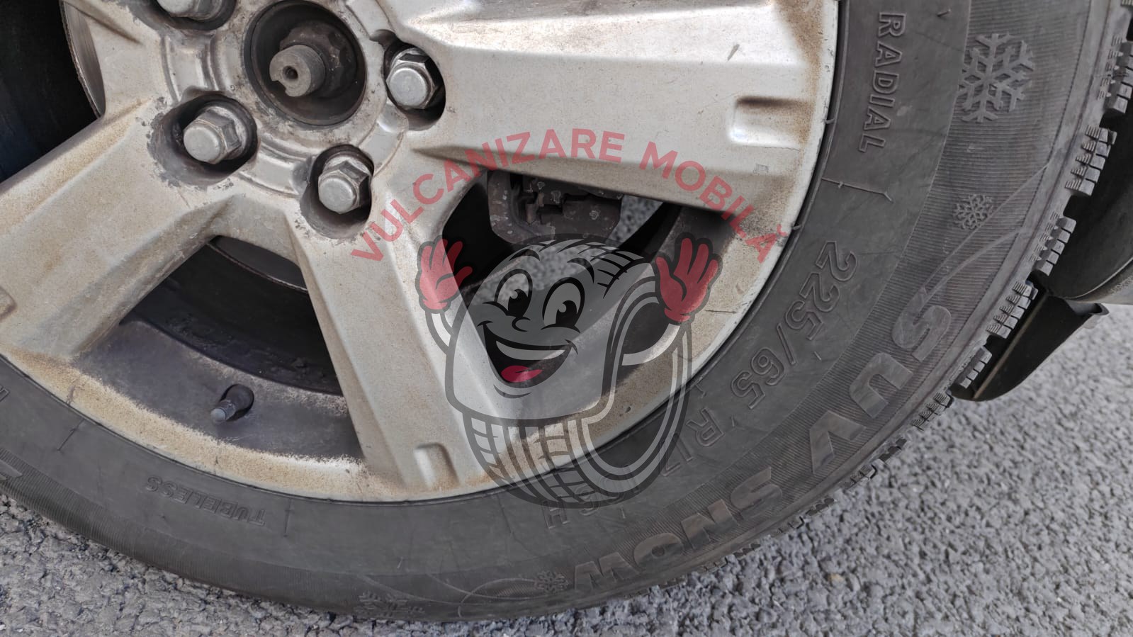 Vulcanizare mobilă 44.881256 – intervenție reală