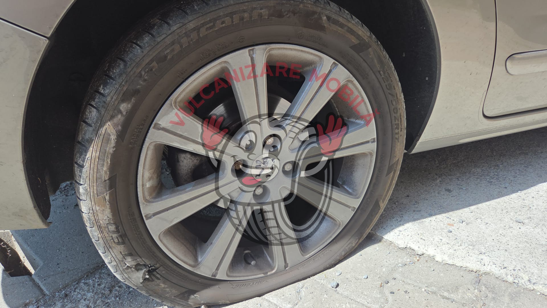 Vulcanizare mobilă în Ocna de Sus