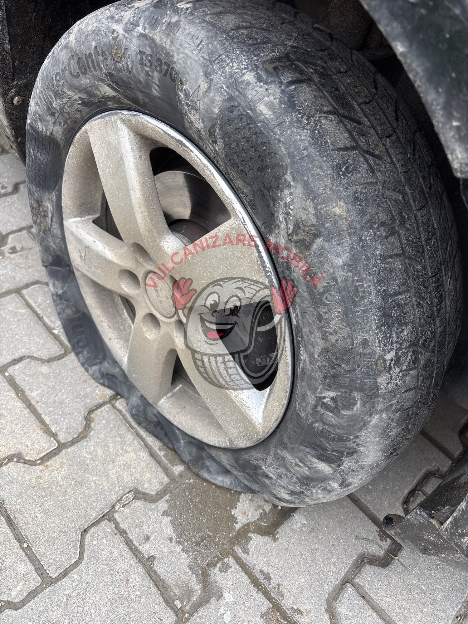 Vulcanizare mobilă Strada Ștefan cel Mare – intervenție reală