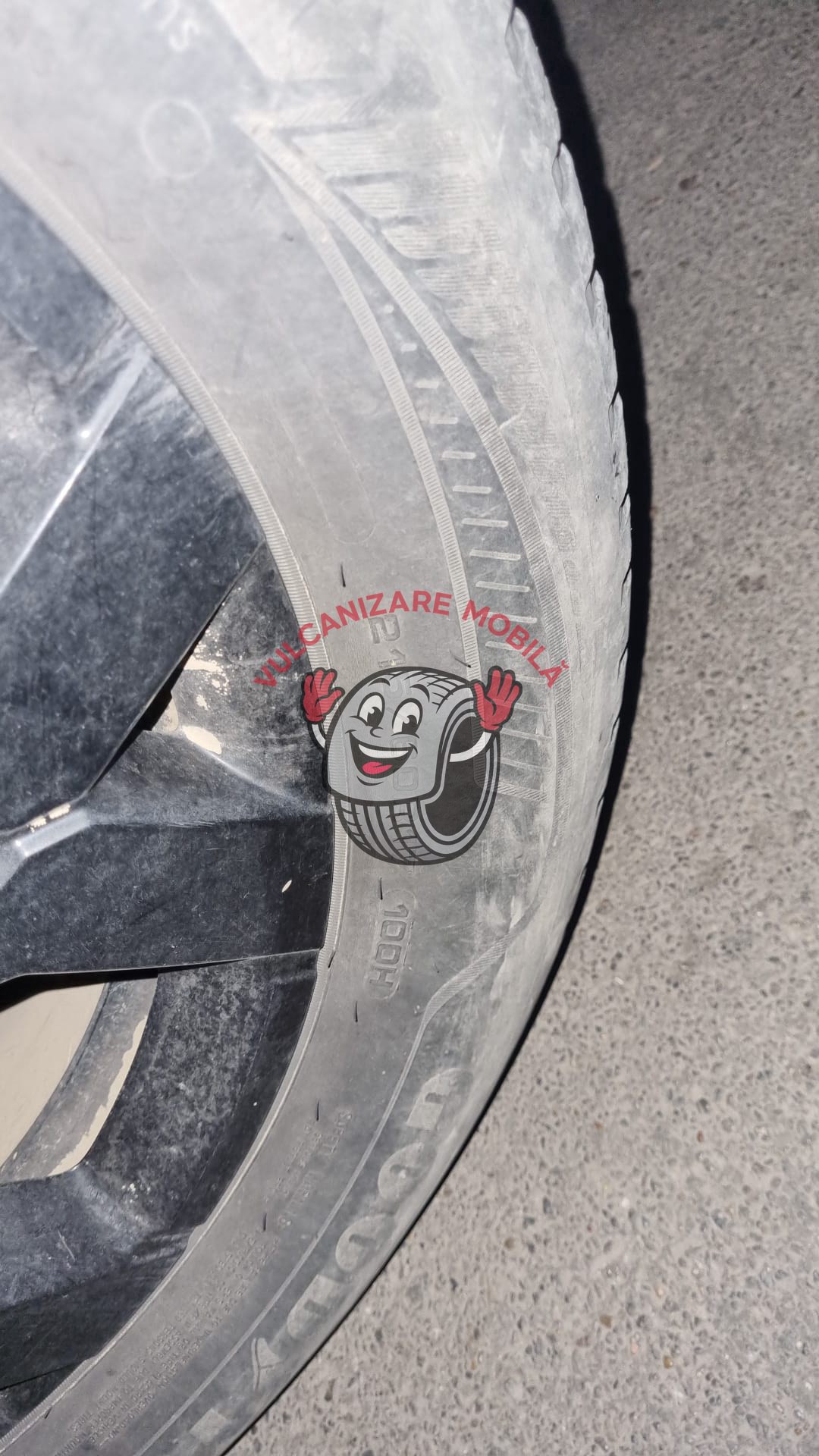 Vulcanizare mobilă Strada Alexandru Ioan Cuza 49 – intervenție reală