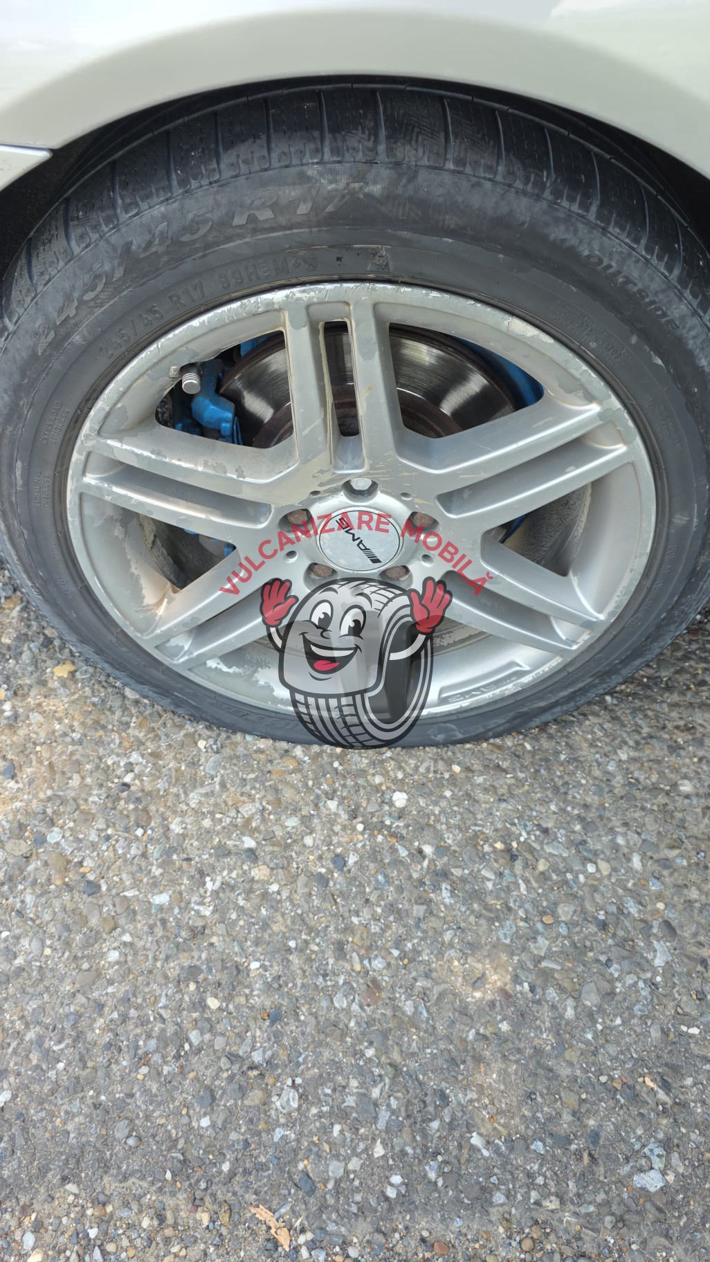 Vulcanizare mobilă E85 – intervenție reală