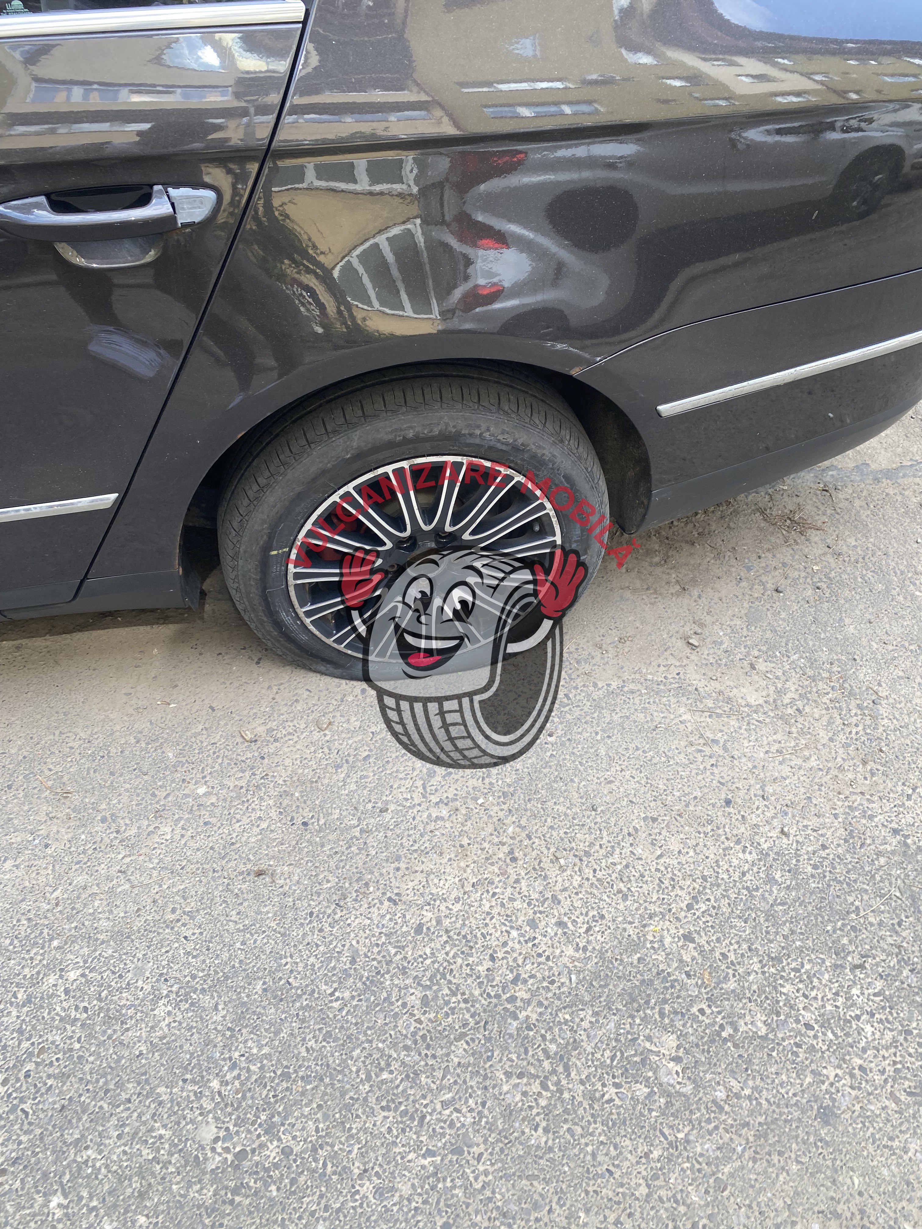 Vulcanizare mobilă Aleea Lalelelor – intervenție reală
