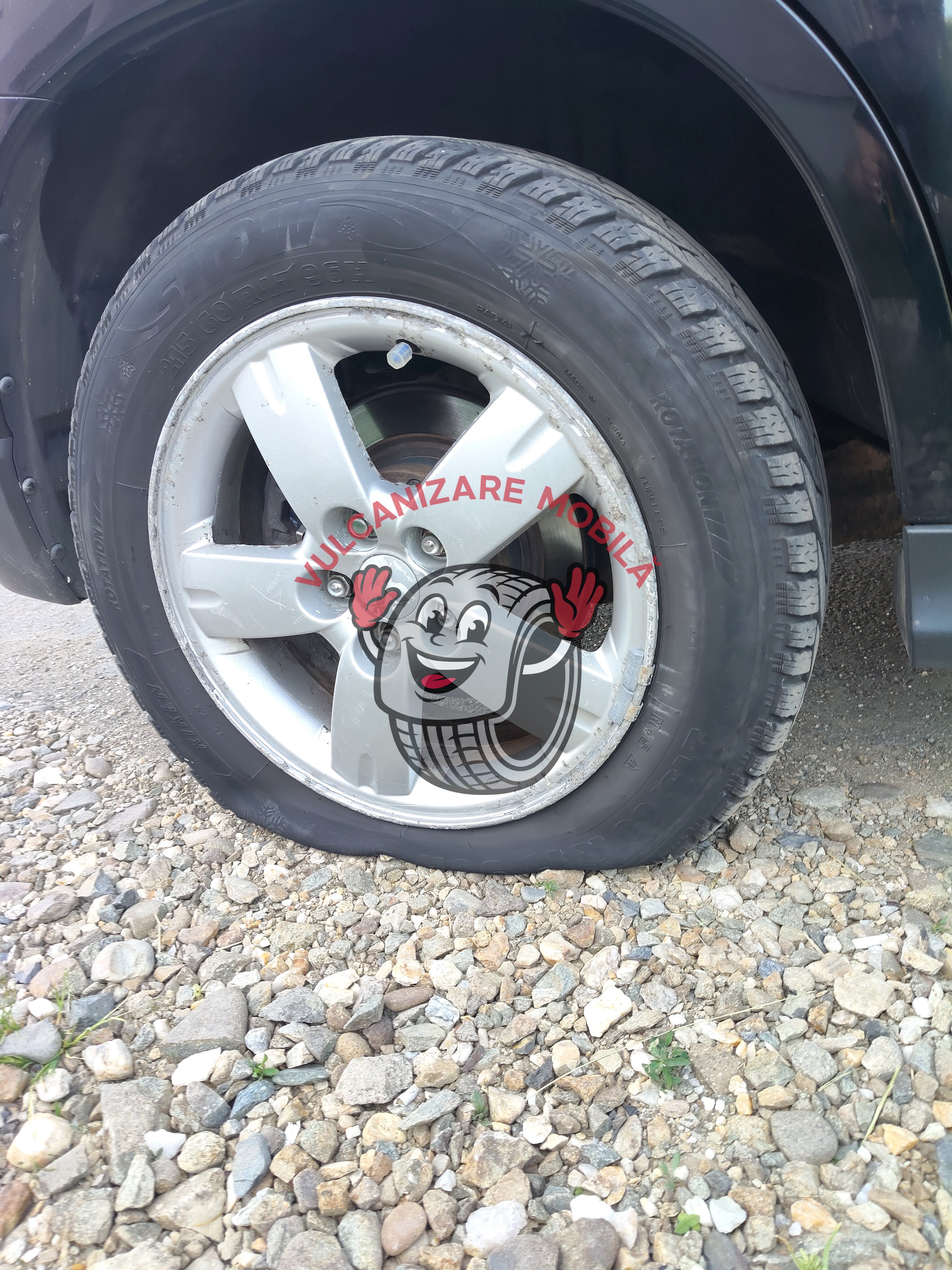 Vulcanizare mobilă DJ172G – intervenție reală